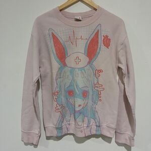 OMOCAT Nurse Bunny Sweater Size: S